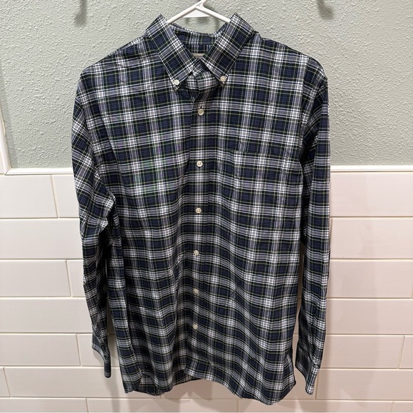 L.L. Bean Other - L.L. Bean | NWOT Mens green blue white plaid flannel size Medium